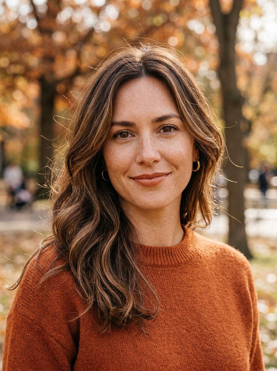 Modern Autumn Hair mit natürlicher Bewegung als Herbst Frisuren Inspiration 2026